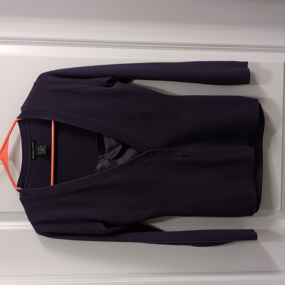 New York & Company Cardigan w/Shirt